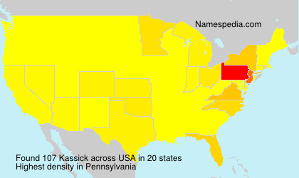 Surname Kassick in USA Surname Kassick in USA