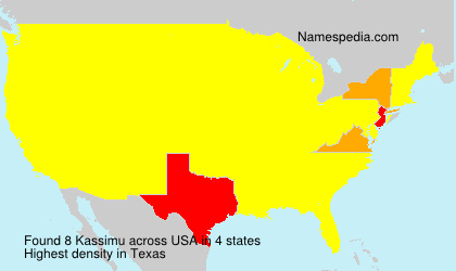 Surname Kassimu in USA Surname Kassimu in USA