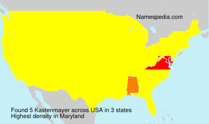Surname Kastenmayer in USA