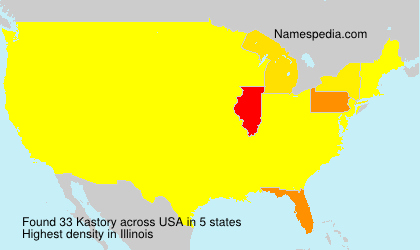 Surname Kastory in USA
