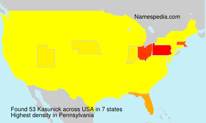 Surname Kasunick in USA Surname Kasunick in USA