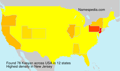 Surname Kasyan in USA Surname Kasyan in USA