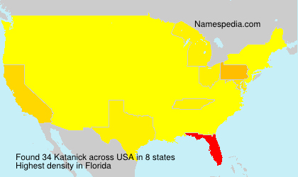 Surname Katanick in USA Surname Katanick in USA