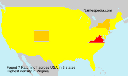 Surname Katchinoff in USA Surname Katchinoff in USA