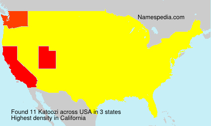 Surname Katoozi in USA Surname Katoozi in USA