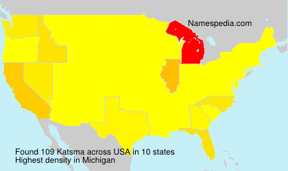 Surname Katsma in USA Surname Katsma in USA
