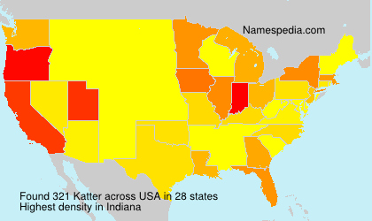 Surname Katter in USA Surname Katter in USA