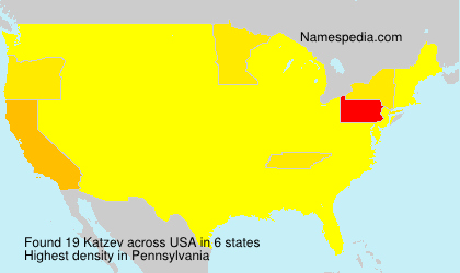 Surname Katzev in USA Surname Katzev in USA