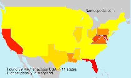 Surname Kauffer in USA Surname Kauffer in USA