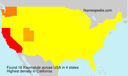 Surname Kaumatule in USA Surname Kaumatule in USA