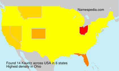 Surname Kauntz in USA Surname Kauntz in USA