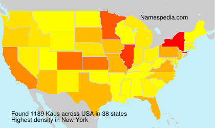 Surname Kaus in USA Surname Kaus in USA