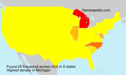 Surname Kauserud in USA Surname Kauserud in USA