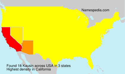 Surname Kausin in USA