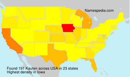 Surname Kauten in USA Surname Kauten in USA