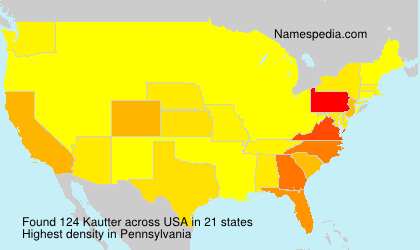 Surname Kautter in USA Surname Kautter in USA