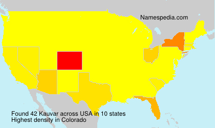 Surname Kauvar in USA Surname Kauvar in USA