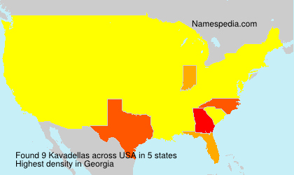 Surname Kavadellas in USA Surname Kavadellas in USA