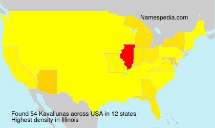 Surname Kavaliunas in USA Surname Kavaliunas in USA