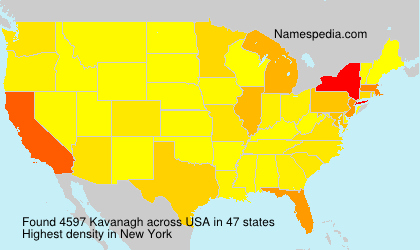 Surname Kavanagh in USA Surname Kavanagh in USA