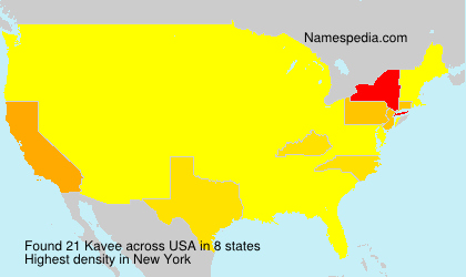 Surname Kavee in USA Surname Kavee in USA