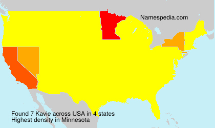 Surname Kavie in USA