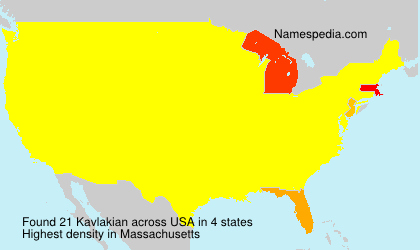 Surname Kavlakian in USA Surname Kavlakian in USA