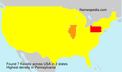 Surname Kavolis in USA Surname Kavolis in USA