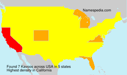 Surname Kavoos in USA Surname Kavoos in USA