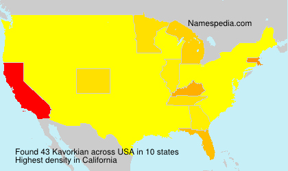 Surname Kavorkian in USA Surname Kavorkian in USA