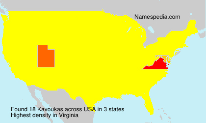 Surname Kavoukas in USA Surname Kavoukas in USA