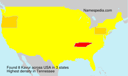 Surname Kavur in USA Surname Kavur in USA