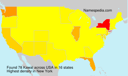 Surname Kawal in USA Surname Kawal in USA