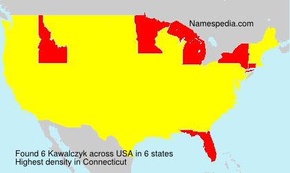Surname Kawalczyk in USA Surname Kawalczyk in USA