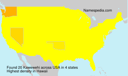 Surname Kawewehi in USA Surname Kawewehi in USA