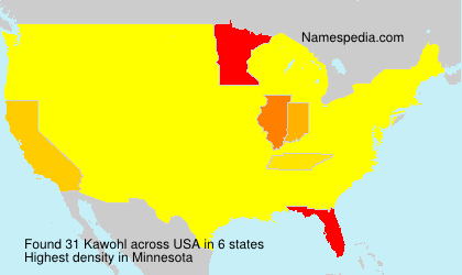 Surname Kawohl in USA Surname Kawohl in USA
