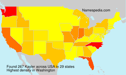 Surname Kayler in USA