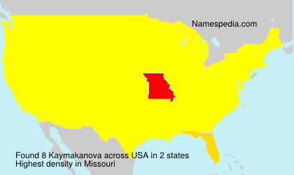 Surname Kaymakanova in USA Surname Kaymakanova in USA
