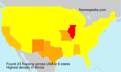Surname Kaysing in USA Surname Kaysing in USA