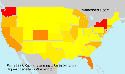 Surname Kazakov in USA Surname Kazakov in USA