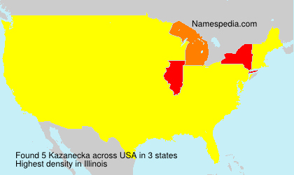 Surname Kazanecka in USA Surname Kazanecka in USA