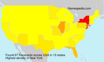 Surname Kazanecki in USA Surname Kazanecki in USA