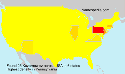 Surname Kazarnowicz in USA Surname Kazarnowicz in USA