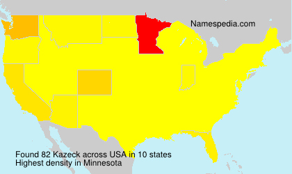 Surname Kazeck in USA Surname Kazeck in USA