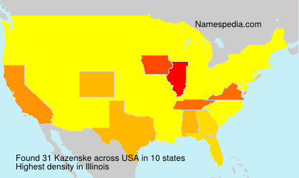 Surname Kazenske in USA Surname Kazenske in USA