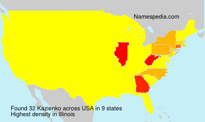 Surname Kazienko in USA Surname Kazienko in USA