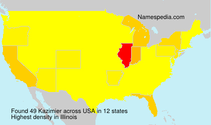 Surname Kazimier in USA Surname Kazimier in USA