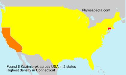Surname Kazimierek in USA