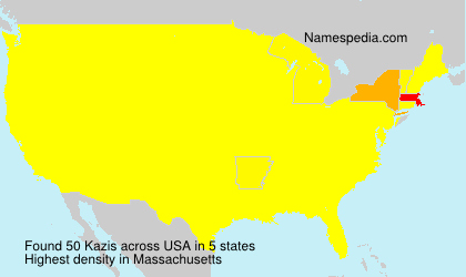 Surname Kazis in USA Surname Kazis in USA