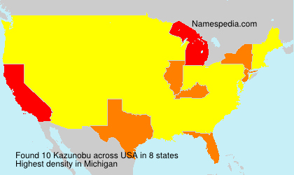 Surname Kazunobu in USA Surname Kazunobu in USA